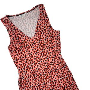 Boden Melinda Jersey Sheath‎ Dress Red Pink Blue Floral Women's Size 4